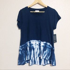 Style & Co Hi-Lo Hem Tie Dye Hem